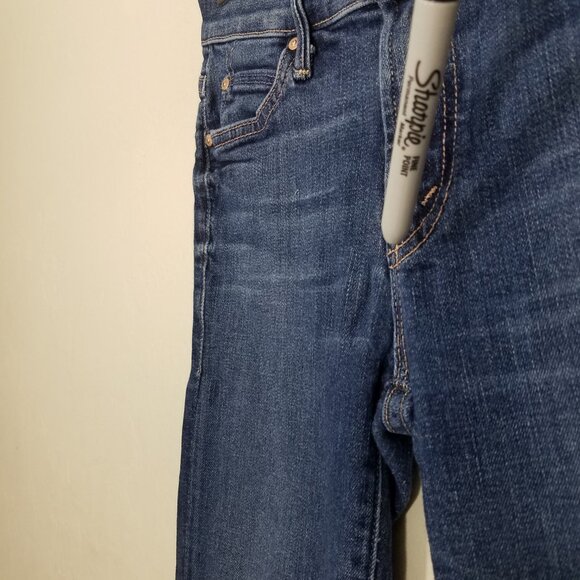 MOTHER Rascal Ankle Snippet Stretch Jeans Blue Size 24 - Picture 3 of 10